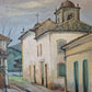 Ölgemälde Landschaft Brasilien Omar Pellegatta (1925-2001) Dorfkirche 78x68