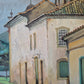 Ölgemälde Landschaft Brasilien Omar Pellegatta (1925-2001) Dorfkirche 78x68
