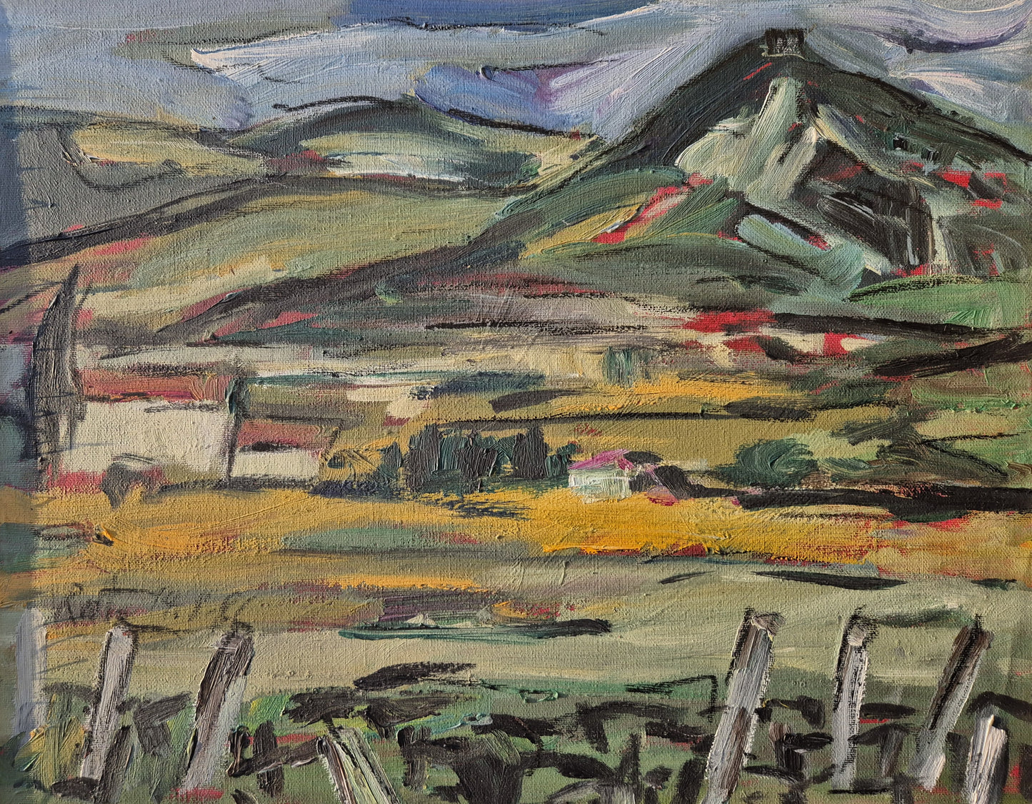 Rolf-Dietrich Ratzmann (1944–1992) Ölgemälde Expressionistische Landschaft