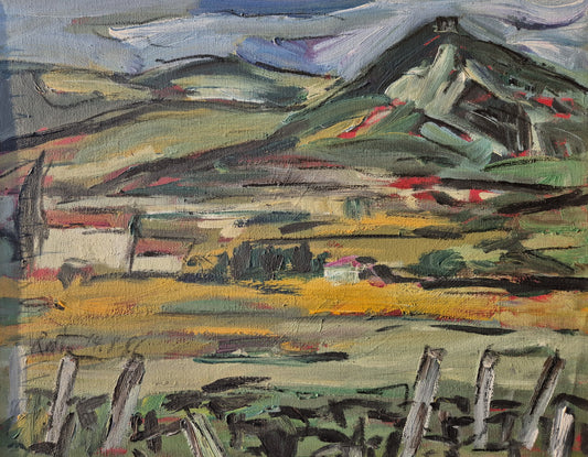 Rolf-Dietrich Ratzmann (1944–1992) Ölgemälde Expressionistische Landschaft