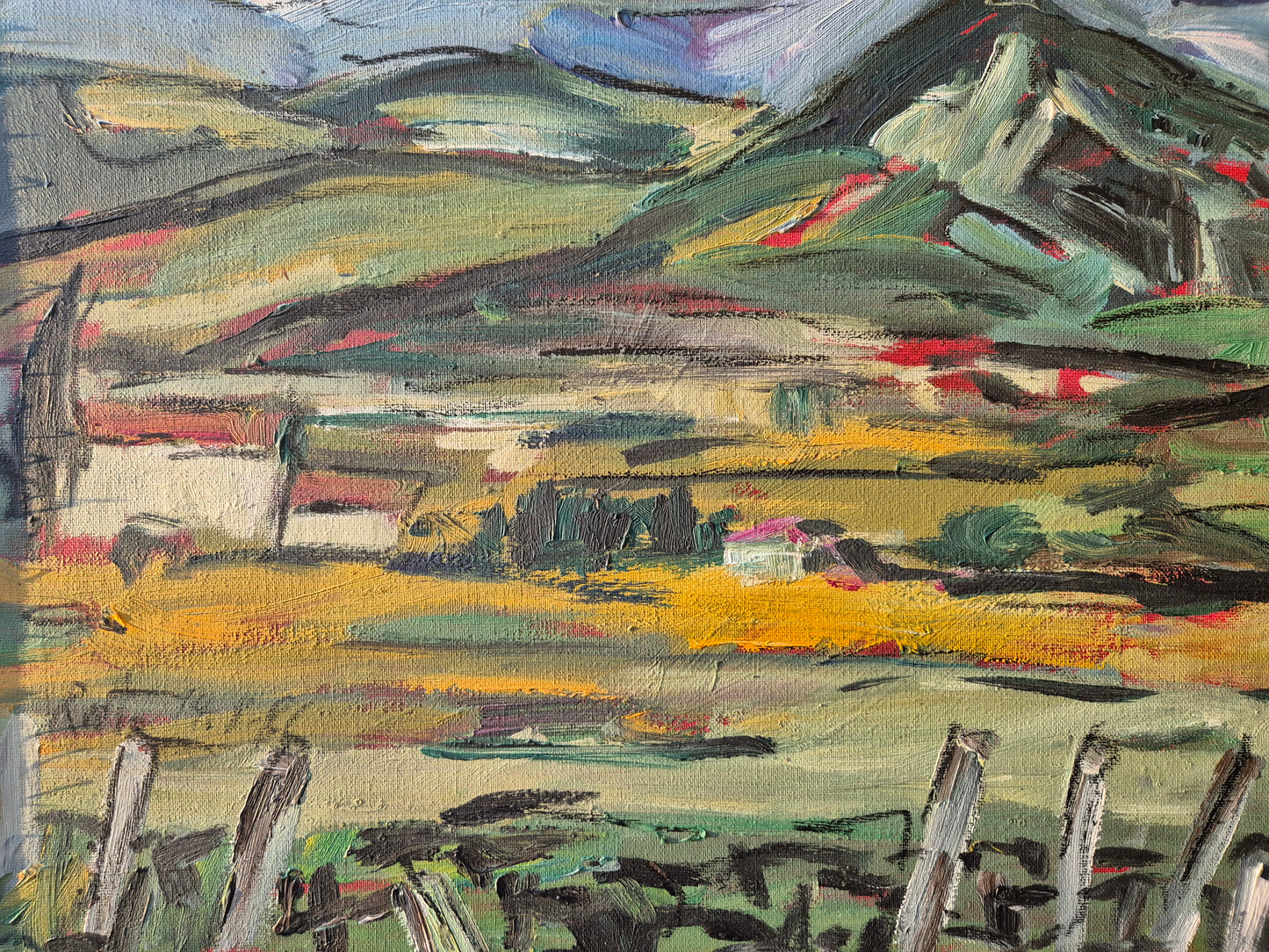 Rolf-Dietrich Ratzmann (1944–1992) Ölgemälde Expressionistische Landschaft