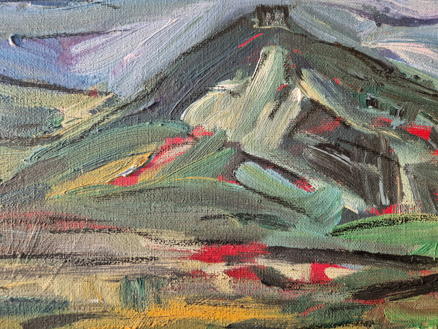 Rolf-Dietrich Ratzmann (1944–1992) Ölgemälde Expressionistische Landschaft