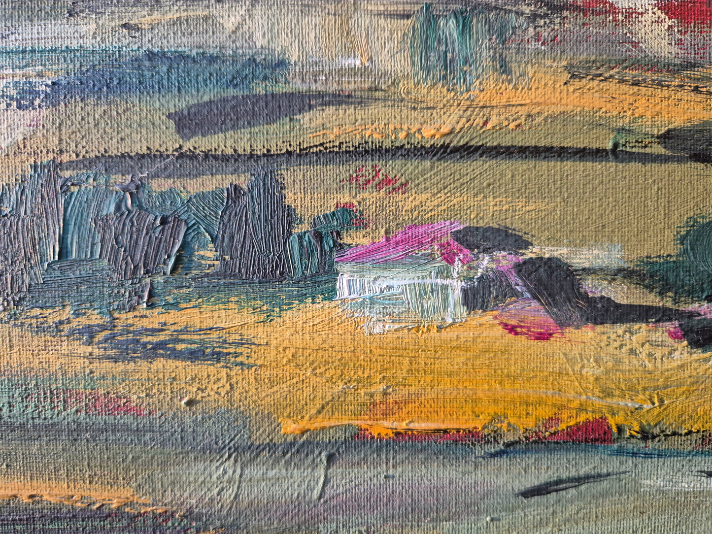 Rolf-Dietrich Ratzmann (1944–1992) Ölgemälde Expressionistische Landschaft