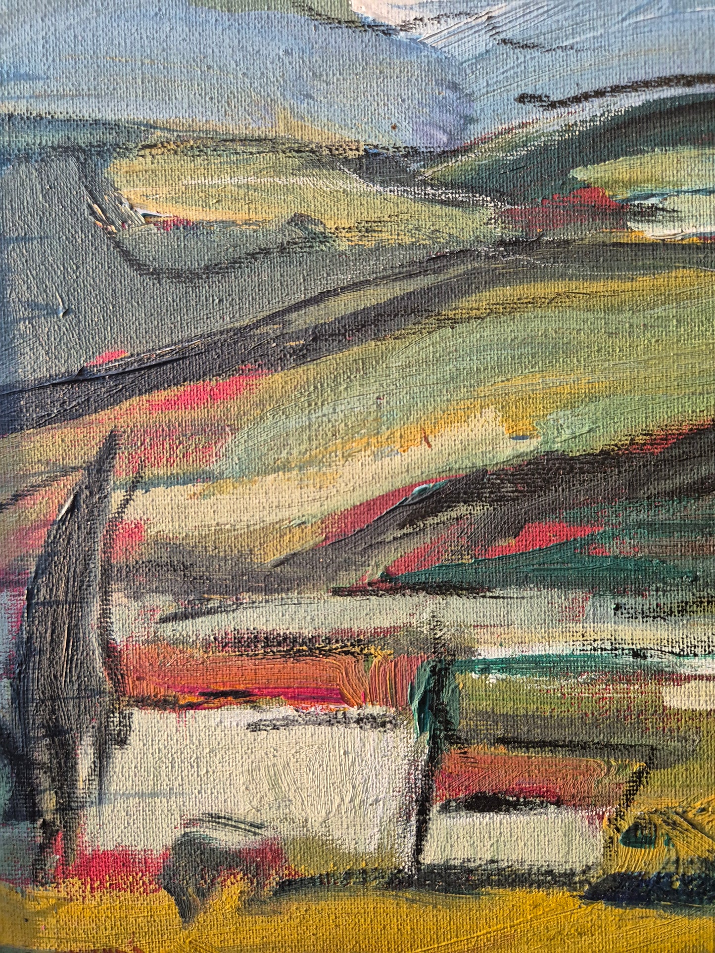 Rolf-Dietrich Ratzmann (1944–1992) Ölgemälde Expressionistische Landschaft