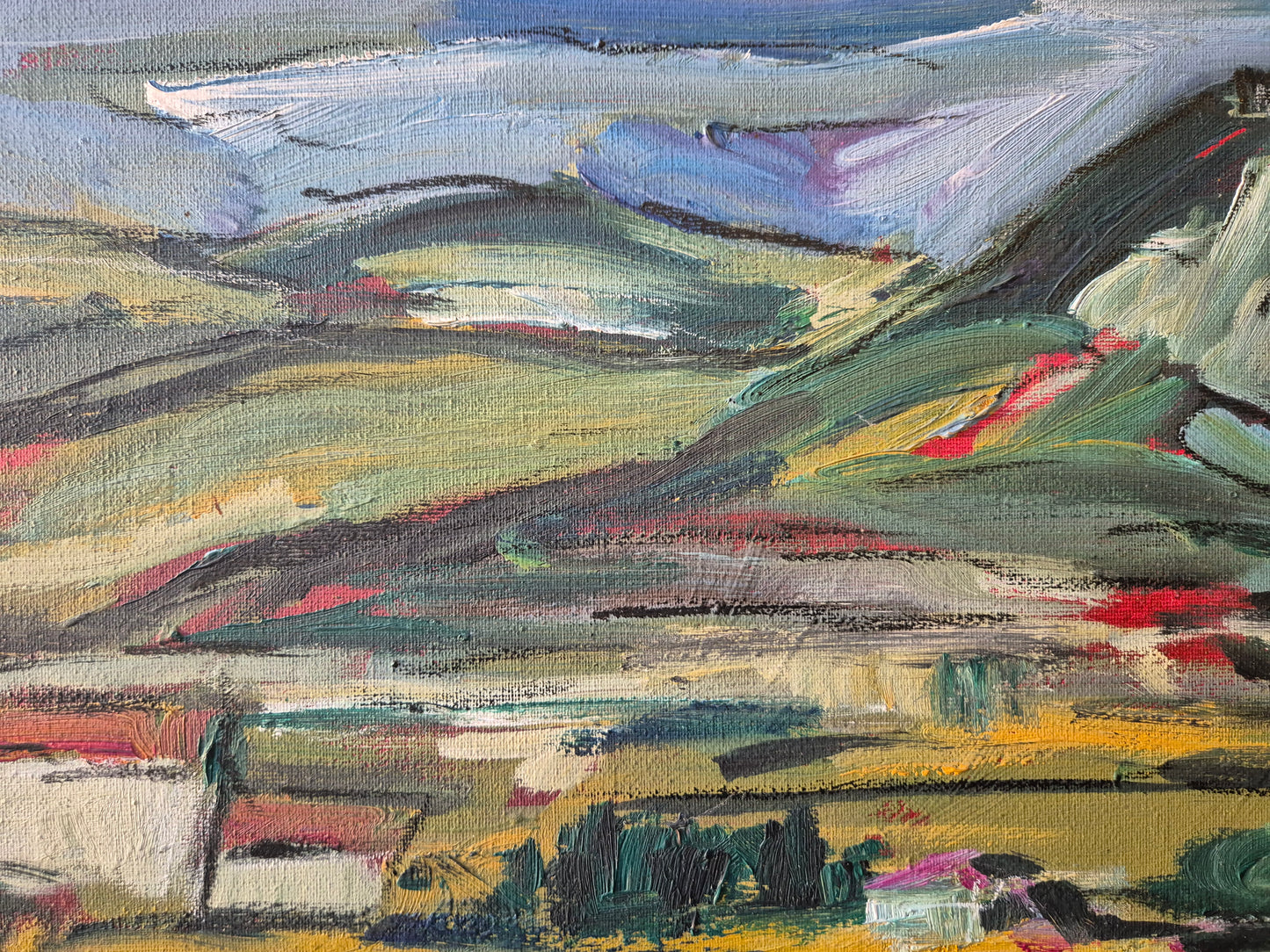 Rolf-Dietrich Ratzmann (1944–1992) Ölgemälde Expressionistische Landschaft