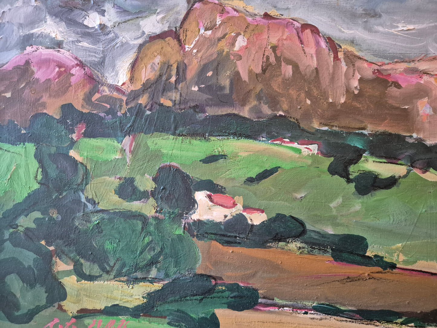 Ölgemälde Landschaft Ausdrucksstark Rolf-Dietrich Ratzmann (1944–1992)