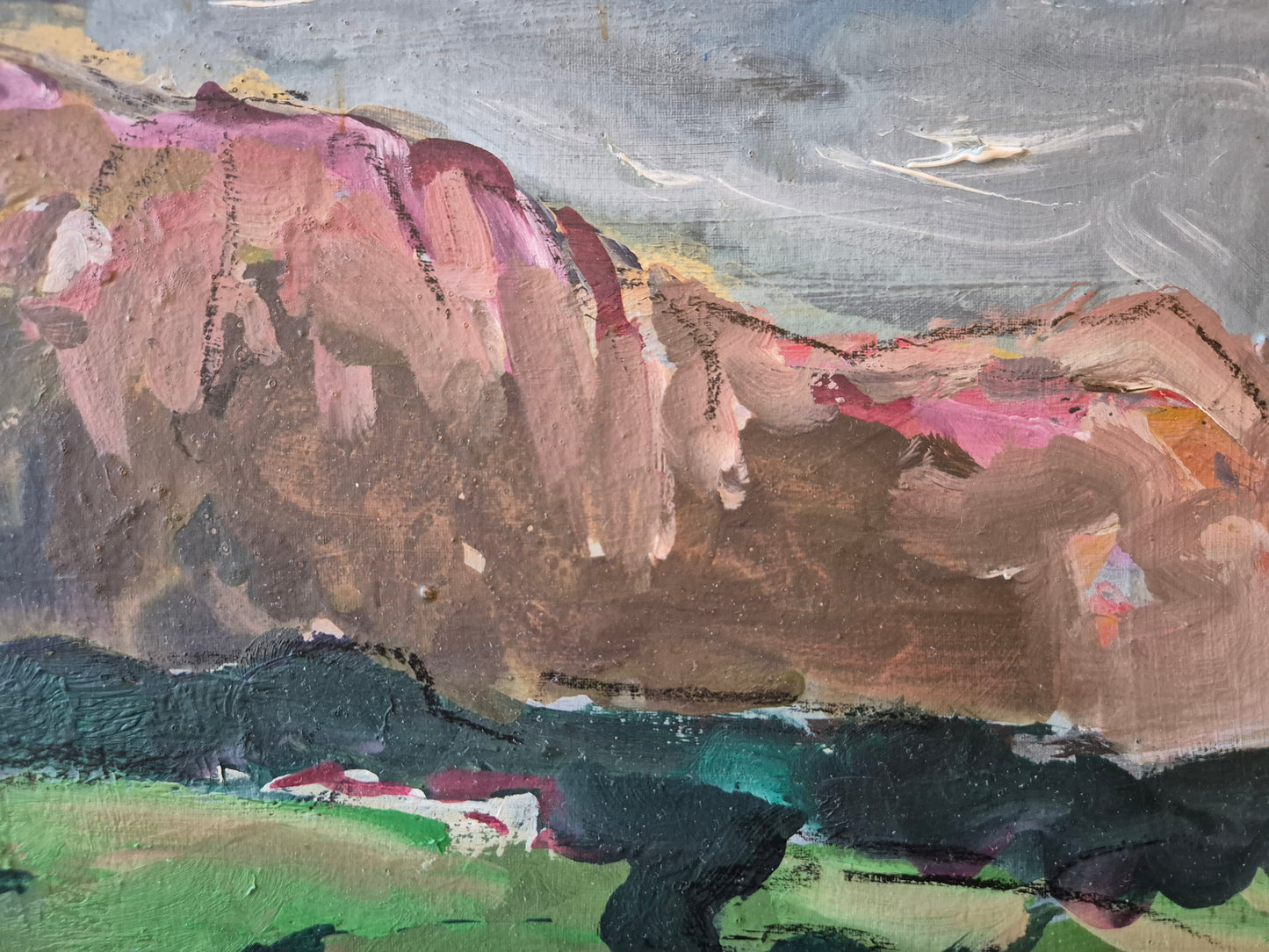 Ölgemälde Landschaft Ausdrucksstark Rolf-Dietrich Ratzmann (1944–1992)