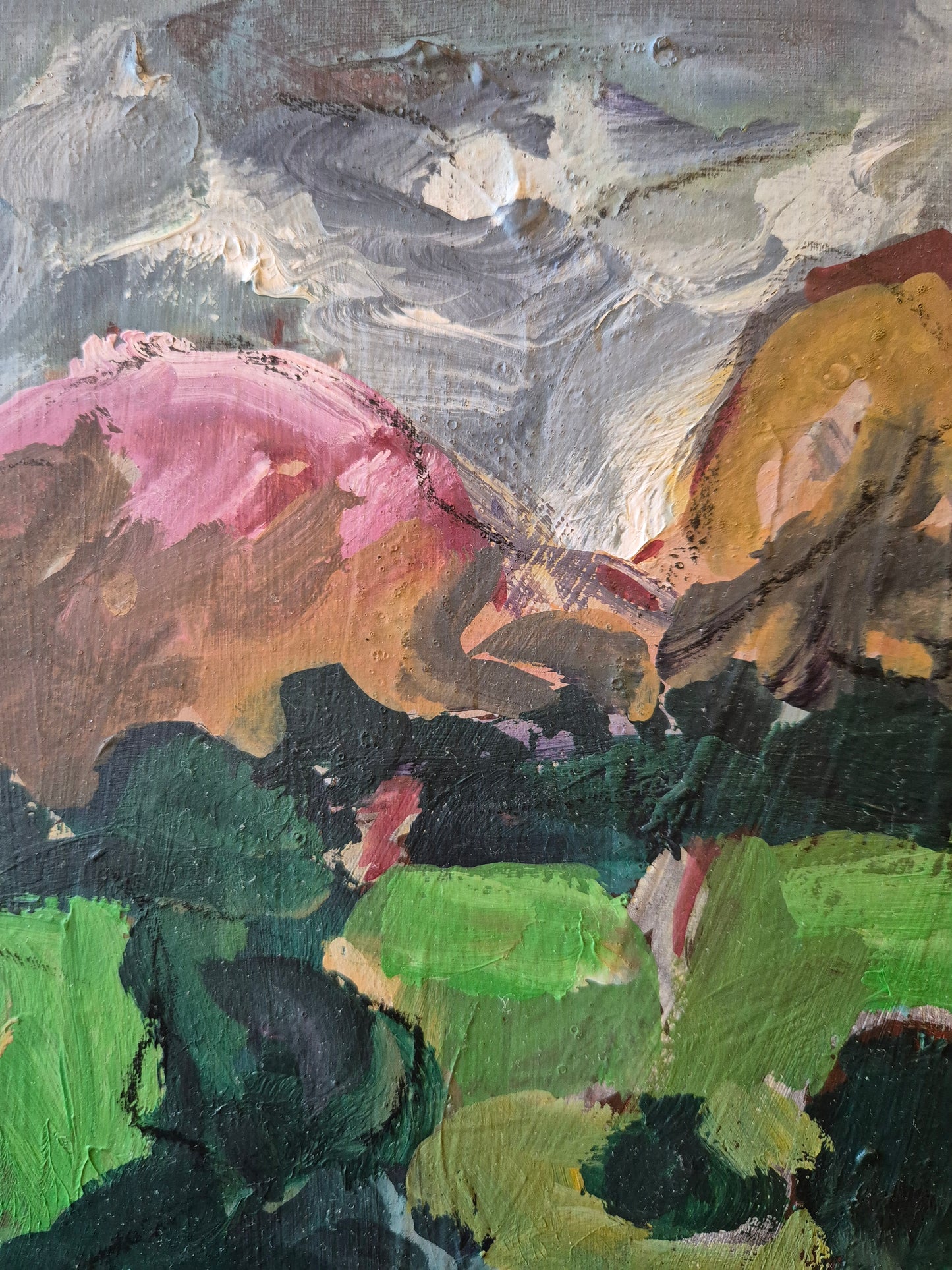 Ölgemälde Landschaft Ausdrucksstark Rolf-Dietrich Ratzmann (1944–1992)