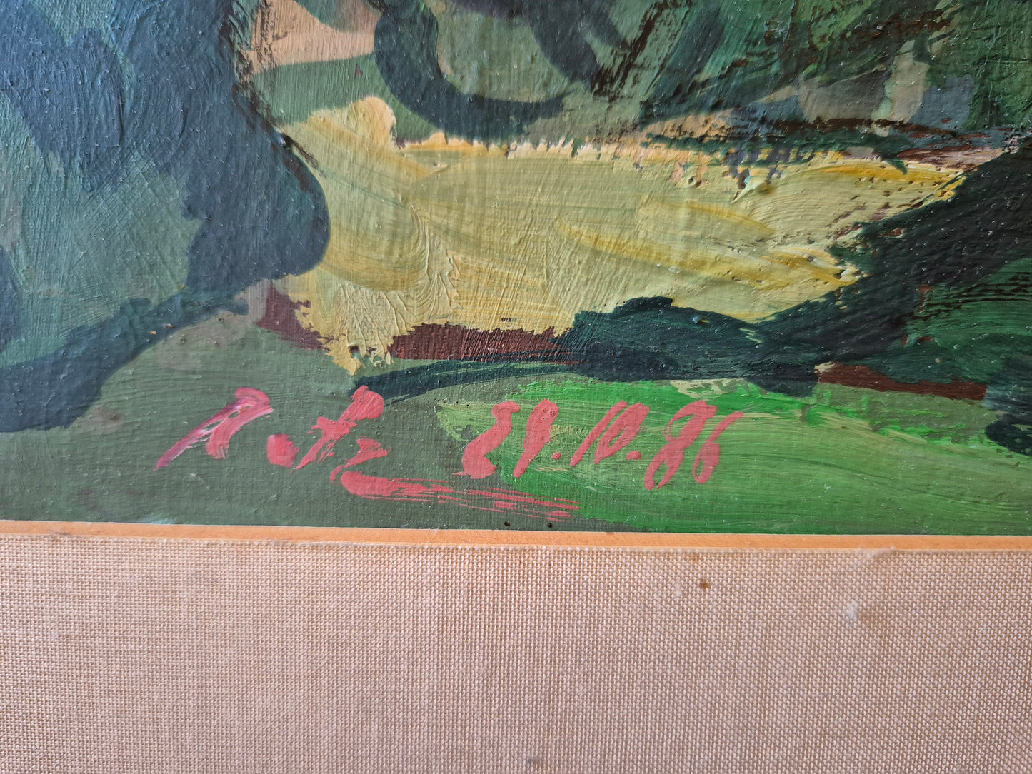 Ölgemälde Landschaft Ausdrucksstark Rolf-Dietrich Ratzmann (1944–1992)