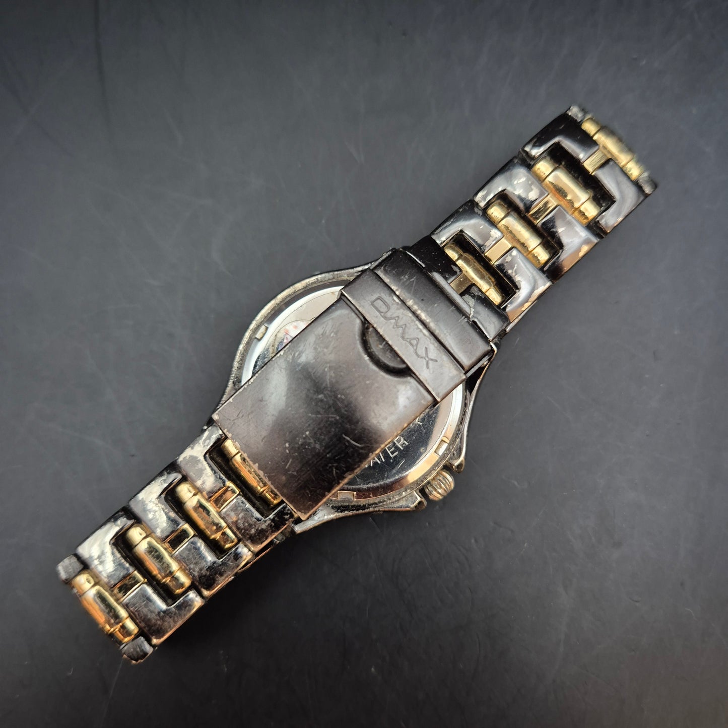 Omax Crystal Damen Uhr – Sportliche Bicolor Quarz 50M