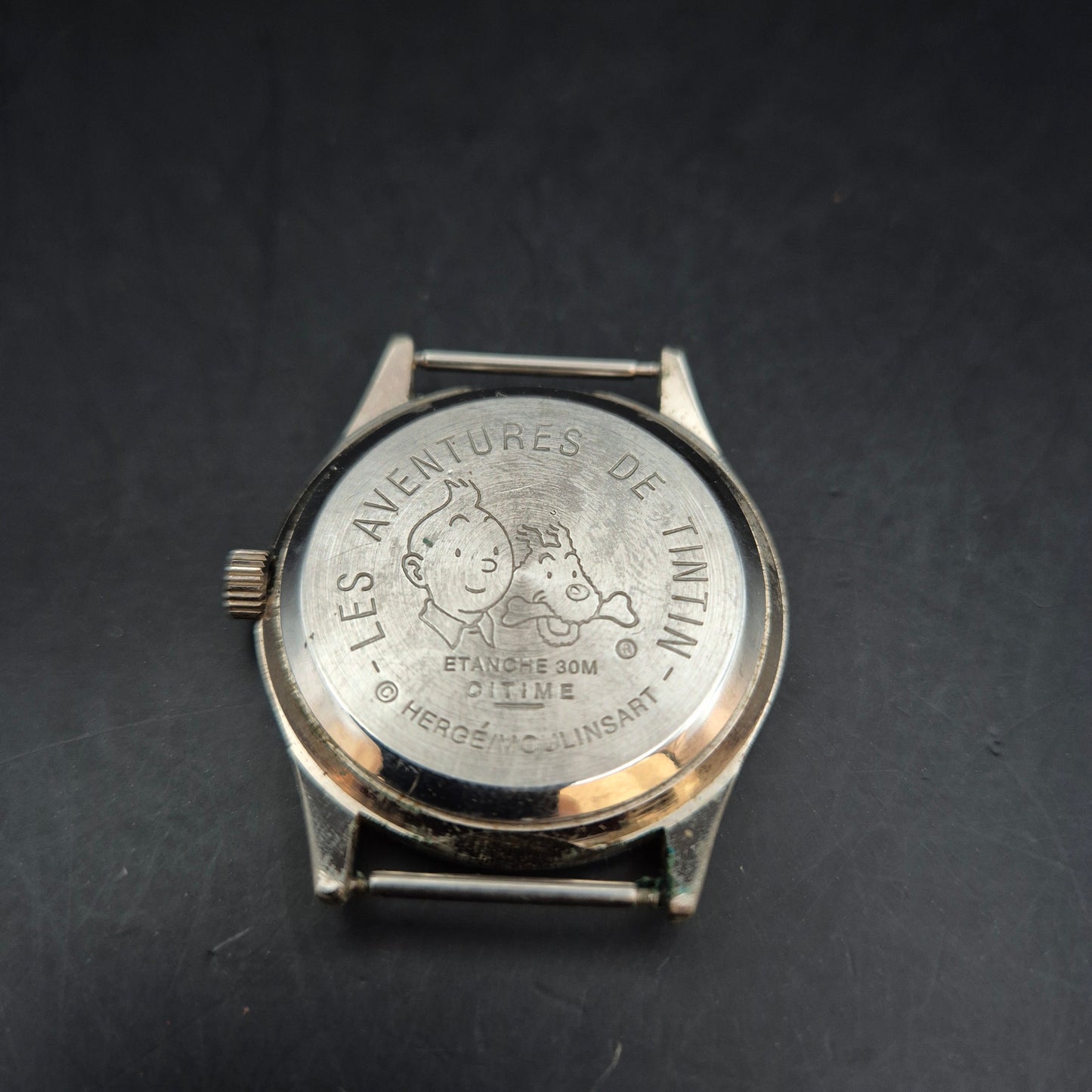 Seltene Tintin Herren Uhr – Kultiges Comic-Motiv mit Raketen-Design