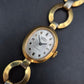 Elegante Damen Uhr von Pallas – Goldfarbenes Armband im Vintage-Stil