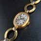 Elegante Damen Uhr von Pallas – Goldfarbenes Armband im Vintage-Stil
