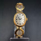 Elegante Damen Uhr von Pallas – Goldfarbenes Armband im Vintage-Stil