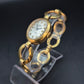 Elegante Damen Uhr von Pallas – Goldfarbenes Armband im Vintage-Stil