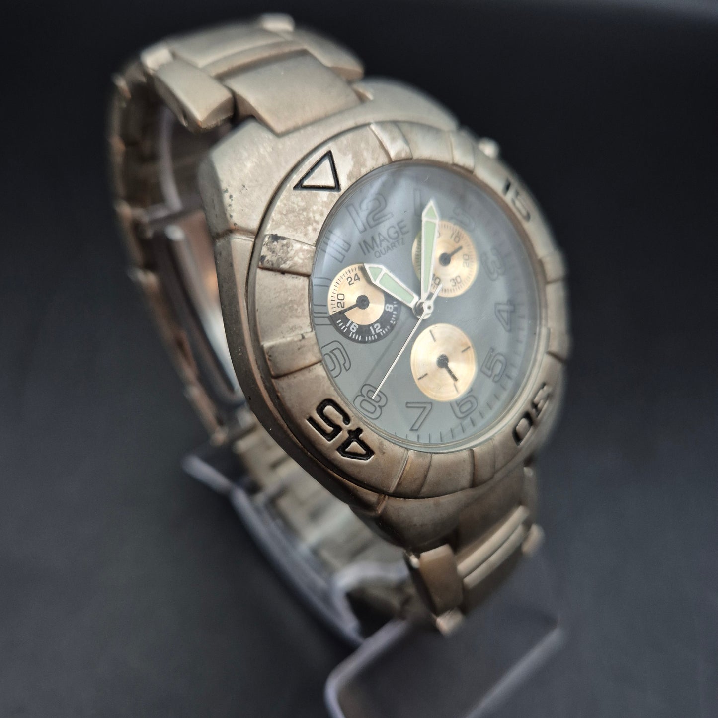 Maskuline Image Herren Uhr – Sportlicher Chrono-Look mit Metallarmband