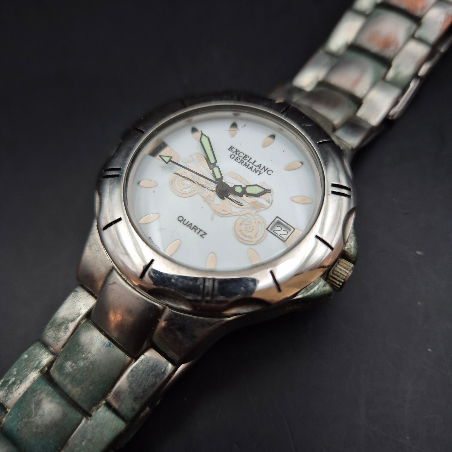 Excellanc Herren Uhr – Motorrad-Design für Biker-Fans