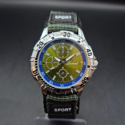 Sportliche Patrol Herren Uhr – Militärischer Look mit Stoffarmband