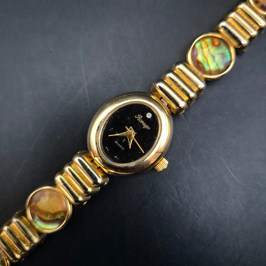 Romago Damen Uhr in Goldoptik – Elegantes Design mit Perlmuttakzenten