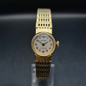 Zierliche Jufura Damen Uhr – Vintage Design mit Incabloc Stoßschutz