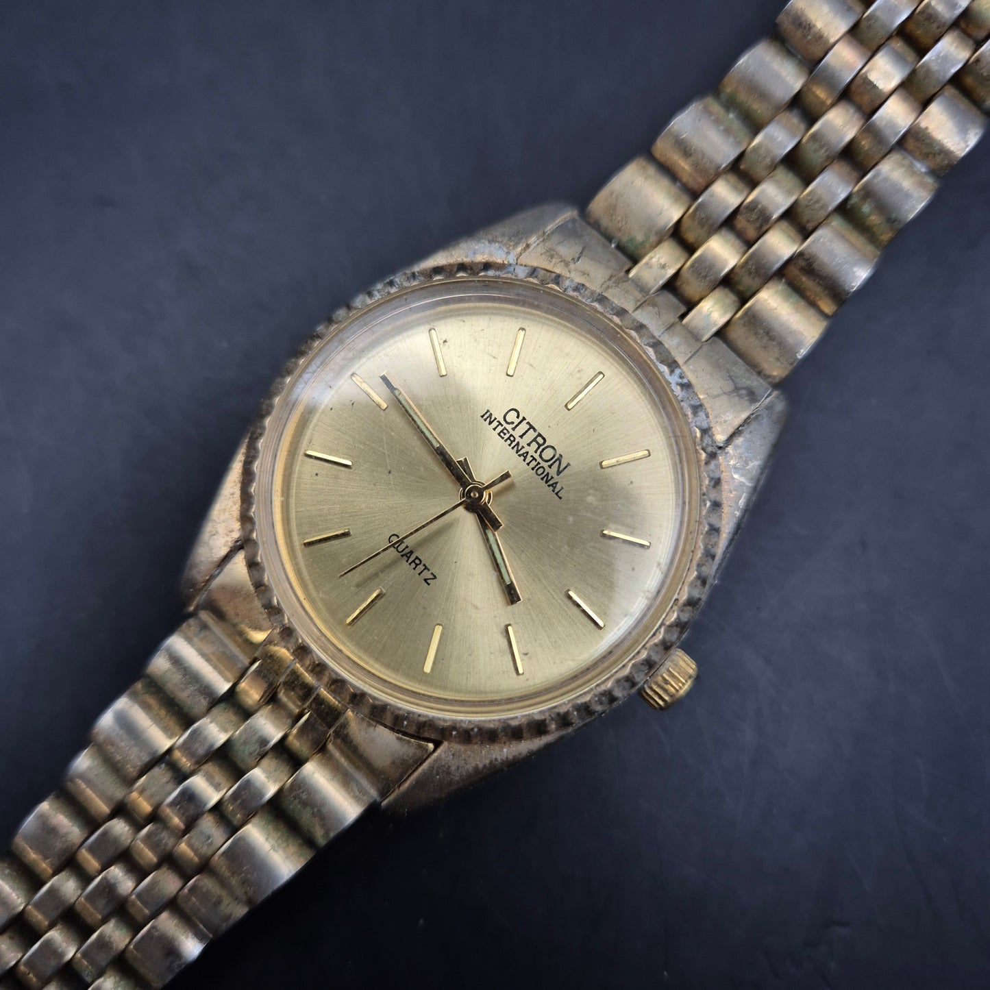 Citron Herren Uhr – Klassisches Design in Goldoptik