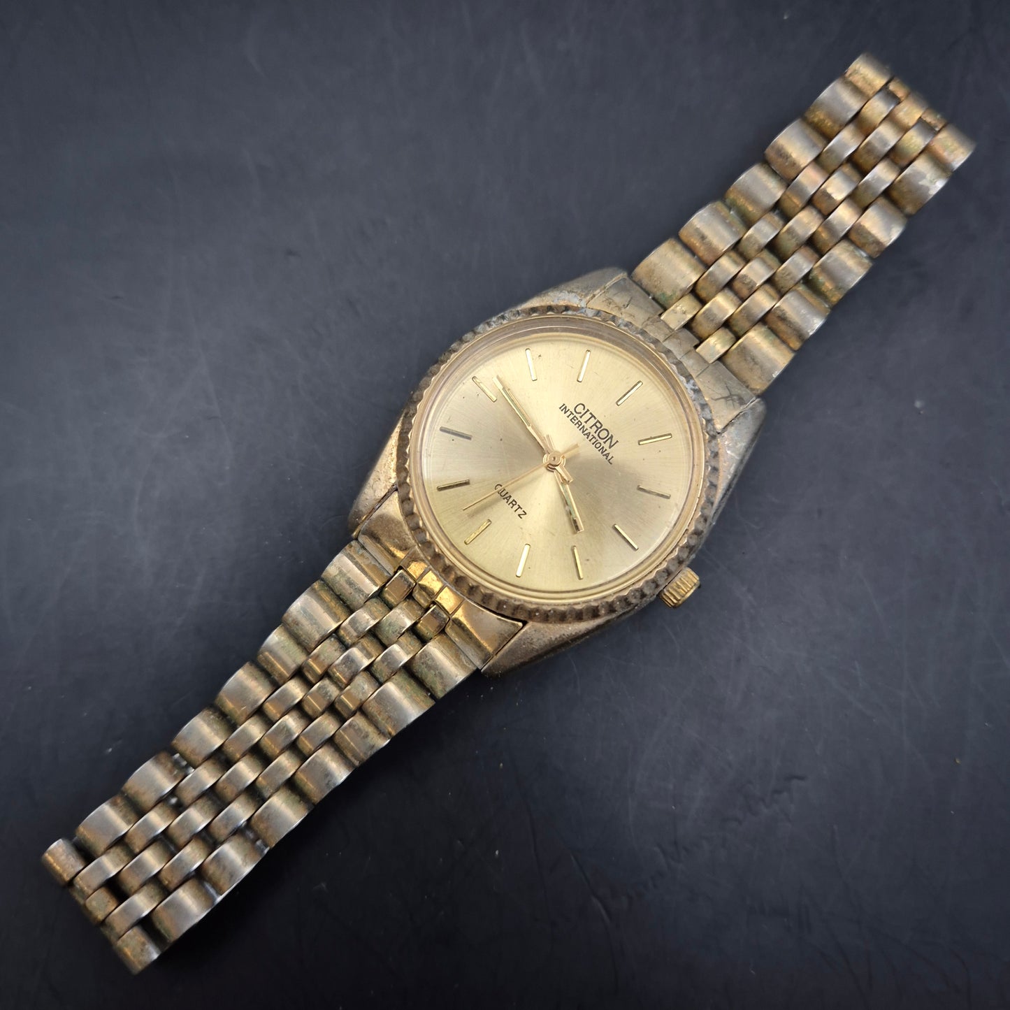 Citron Herren Uhr – Klassisches Design in Goldoptik