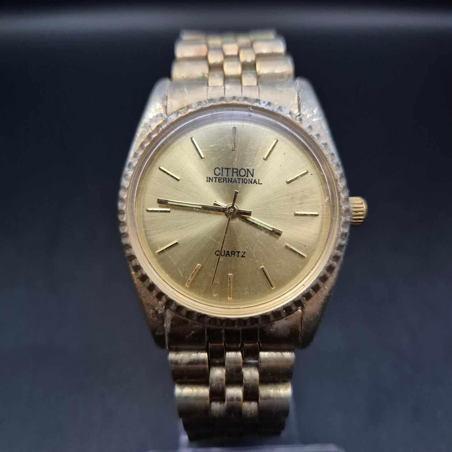 Citron Herren Uhr – Klassisches Design in Goldoptik