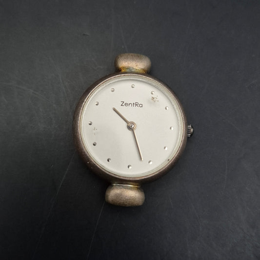 ZentRa Damen Uhr aus 925er Silber – Minimalistisches Gehäuse ohne Armband