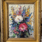 Ölgemälde Stillleben Blumen Genevieve Berthiyn (XX) Gerahmt 55x45cm
