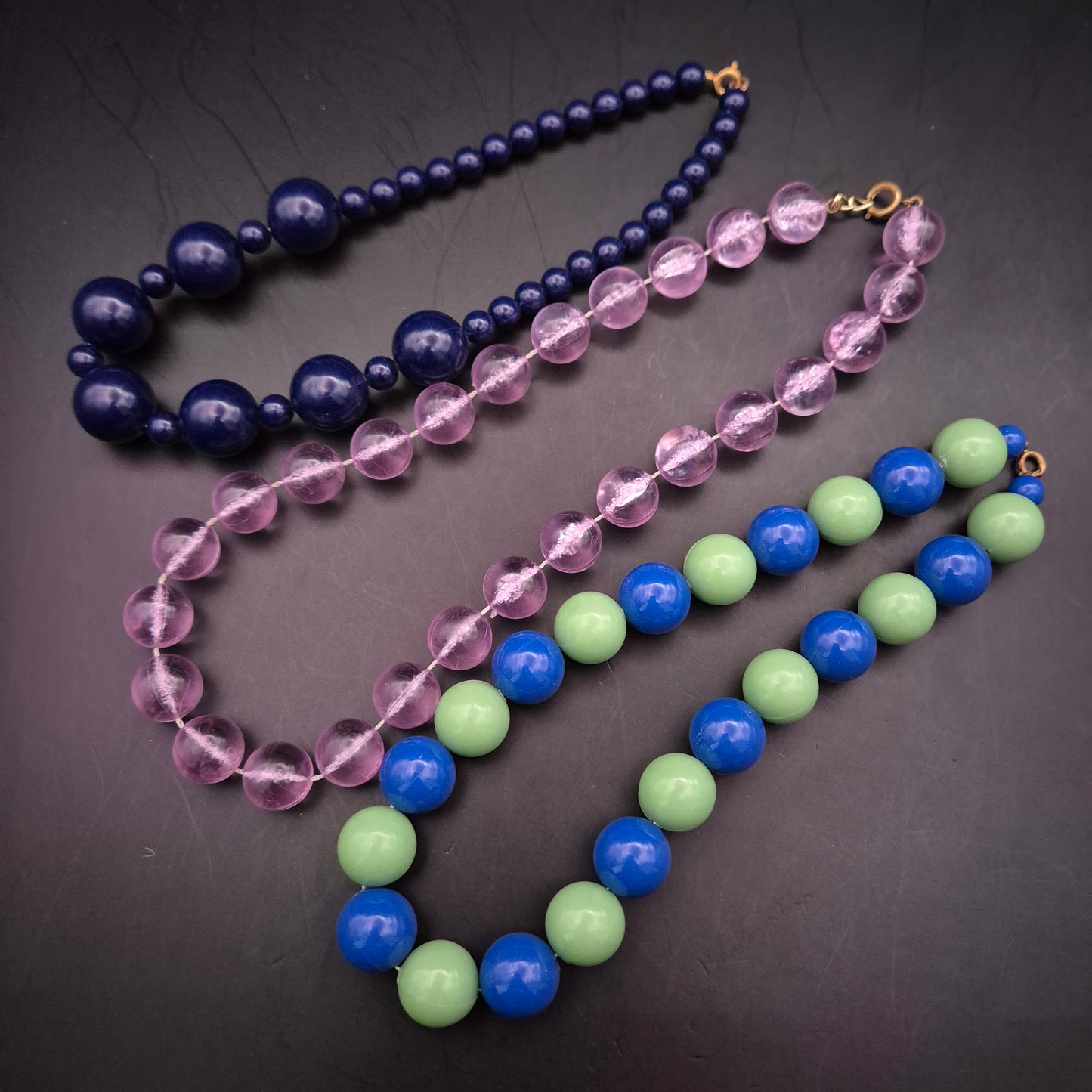 Dreier Konvolut Auffällige Perlenketten