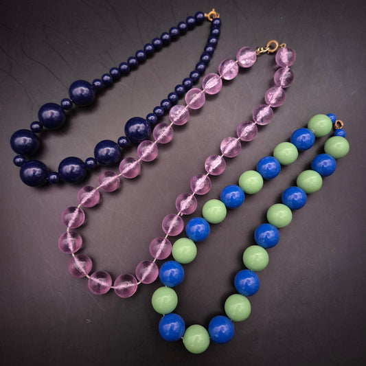 Dreier Konvolut Auffällige Perlenketten