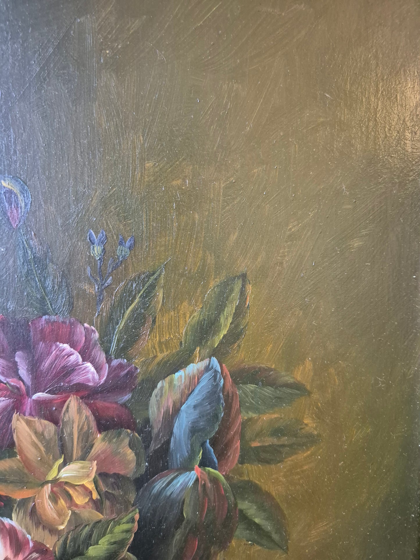 Gemälde Stillleben Blumen Handsigniert Blumenstrauß Harder (XX) 58x48cm