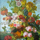 Gemälde Stillleben Blumen Blumenstrauß Handsigniert M. Wagner (XX) 55x45