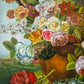 Gemälde Stillleben Blumen Blumenstrauß Handsigniert M. Wagner (XX) 55x45