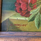 Gemälde Stillleben Blumen Blumenstrauß Handsigniert M. Wagner (XX) 55x45