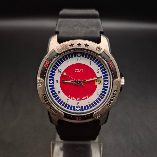 CMI Sports Uhr – American Style mit Datumsanzeige (5 Bar)