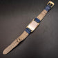 Vintage Montine Damen Uhr – Rechteckiges Gehäuse & Blaues Leder