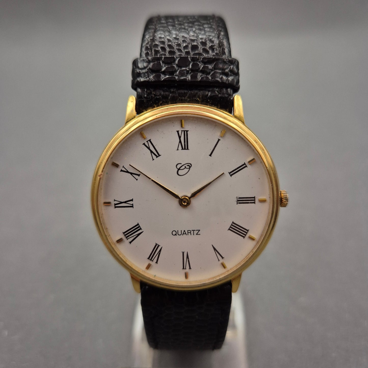 Klassische Herren Uhr mit römischen Ziffern – Eleganter Vintage-Stil