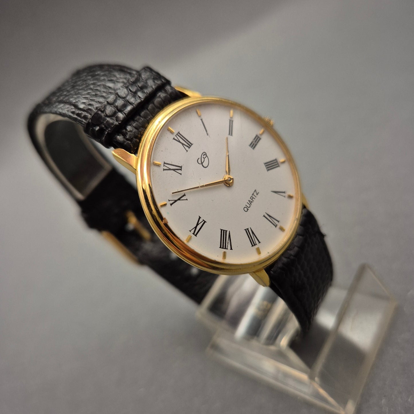 Klassische Herren Uhr mit römischen Ziffern – Eleganter Vintage-Stil
