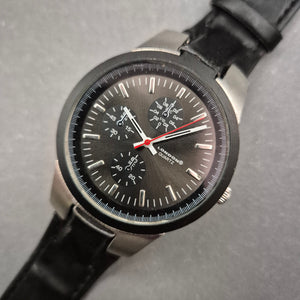Sportliche Herren Uhr von London – Schwarzes Chronographen-Design