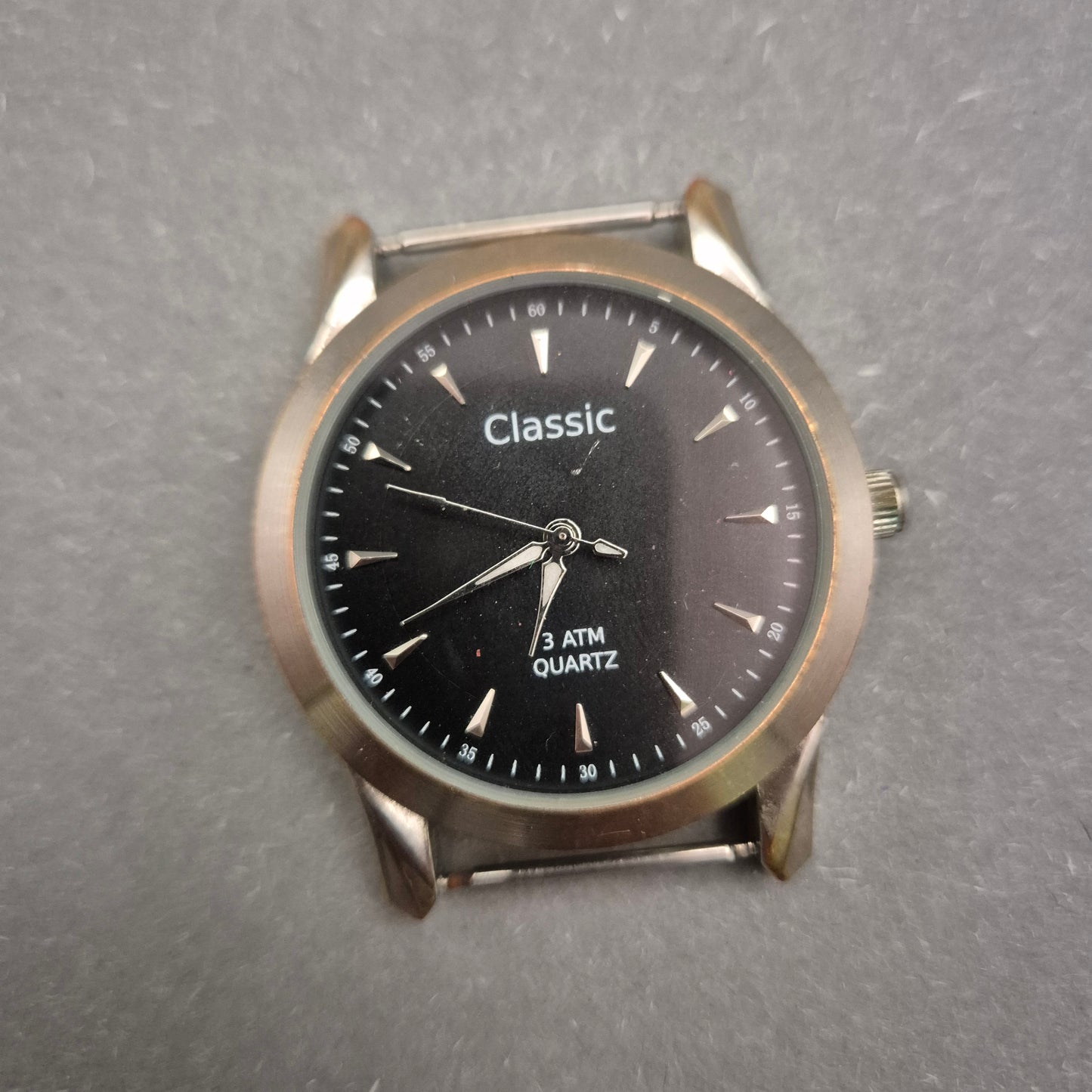 Schlichte Herren Uhr „Classic“ mit schwarzem Zifferblatt