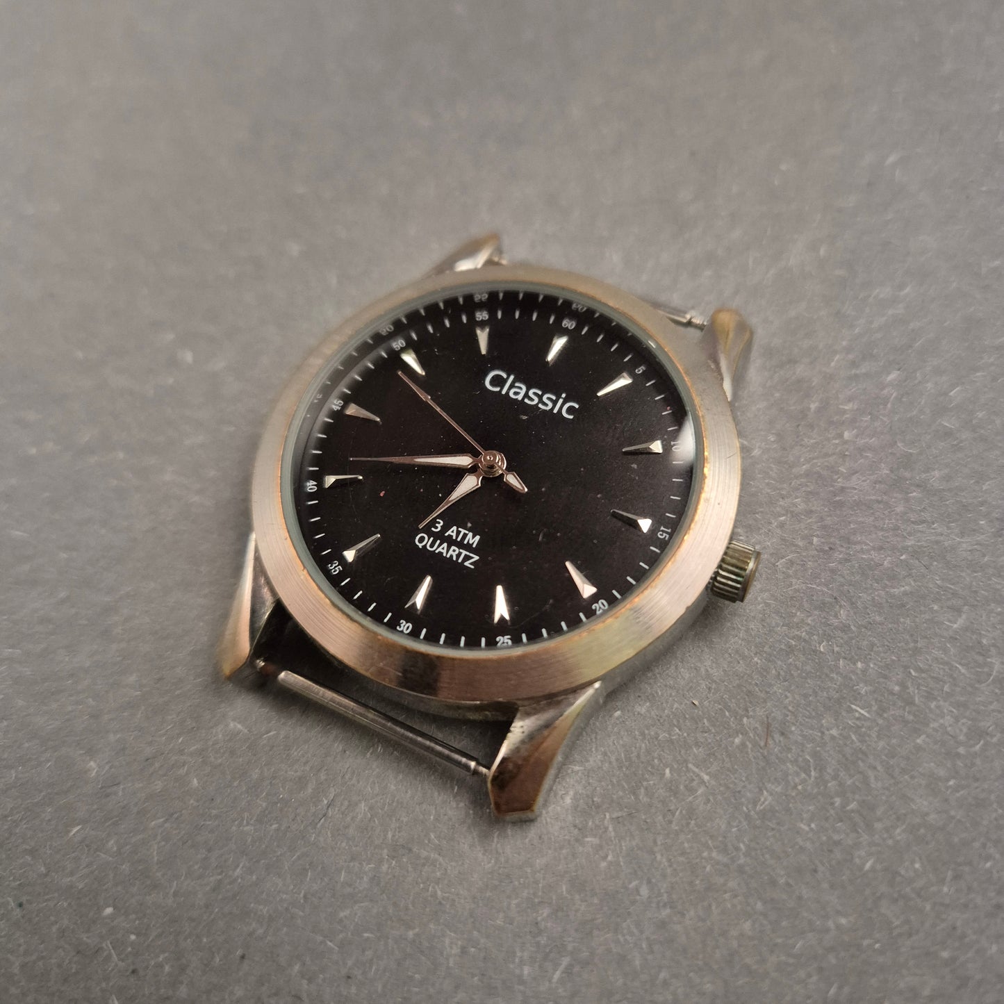 Schlichte Herren Uhr „Classic“ mit schwarzem Zifferblatt