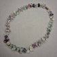 Fluorit Halskette mit bunten Naturstein Splittern – Sanfte Farbverläufe