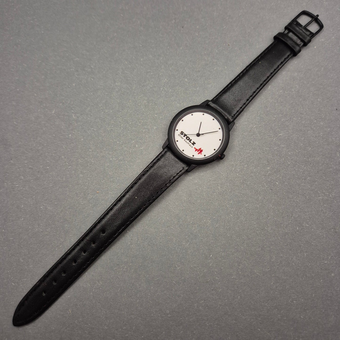 Werbe Herren Uhr „Stolz – Unser Kaufhaus“ im schlichten Design