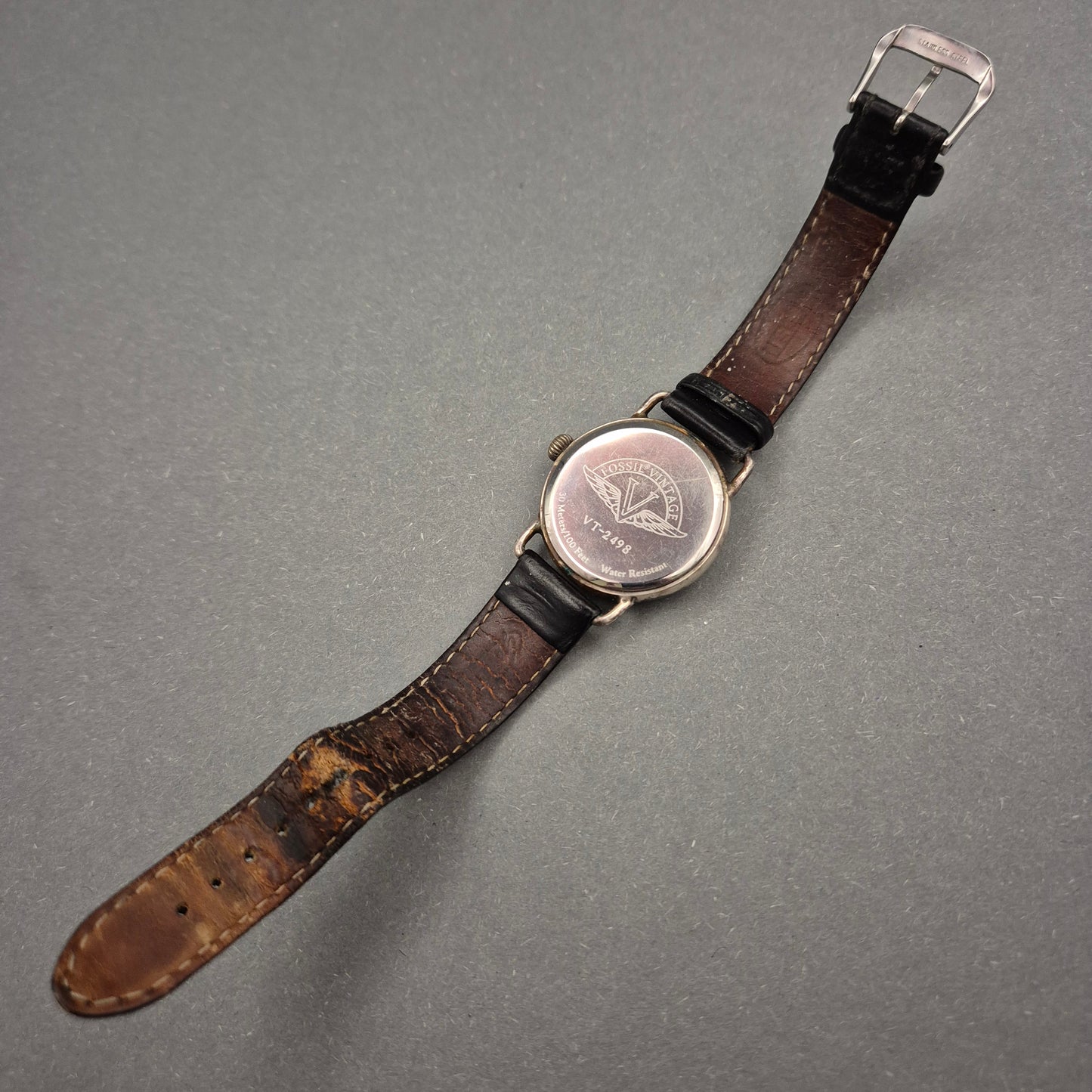 Fossil Vintage Herren Uhr VT-2498 – Sammlerstück im klassischen Stil