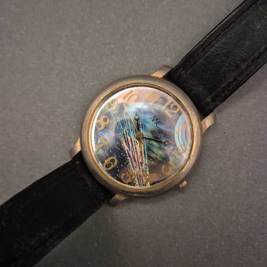 MC Damen Uhr mit galaktischem Zifferblatt – Kreativer Blickfang