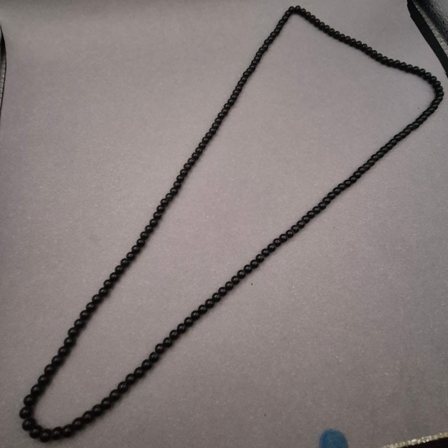 Schlichte schwarze Hämatit Halskette – Klassisch und zeitlos