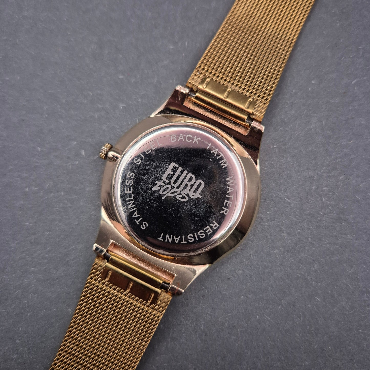 Elegante EURO TOPS Herren Uhr – Klassisch & Vergoldet