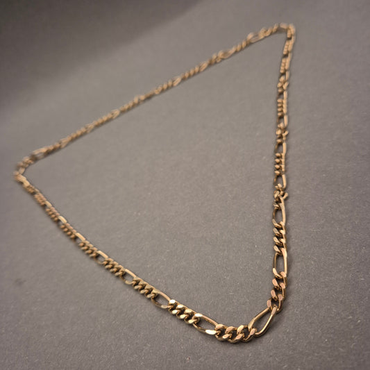 Klassische Figaro Halskette in warmer Goldoptik