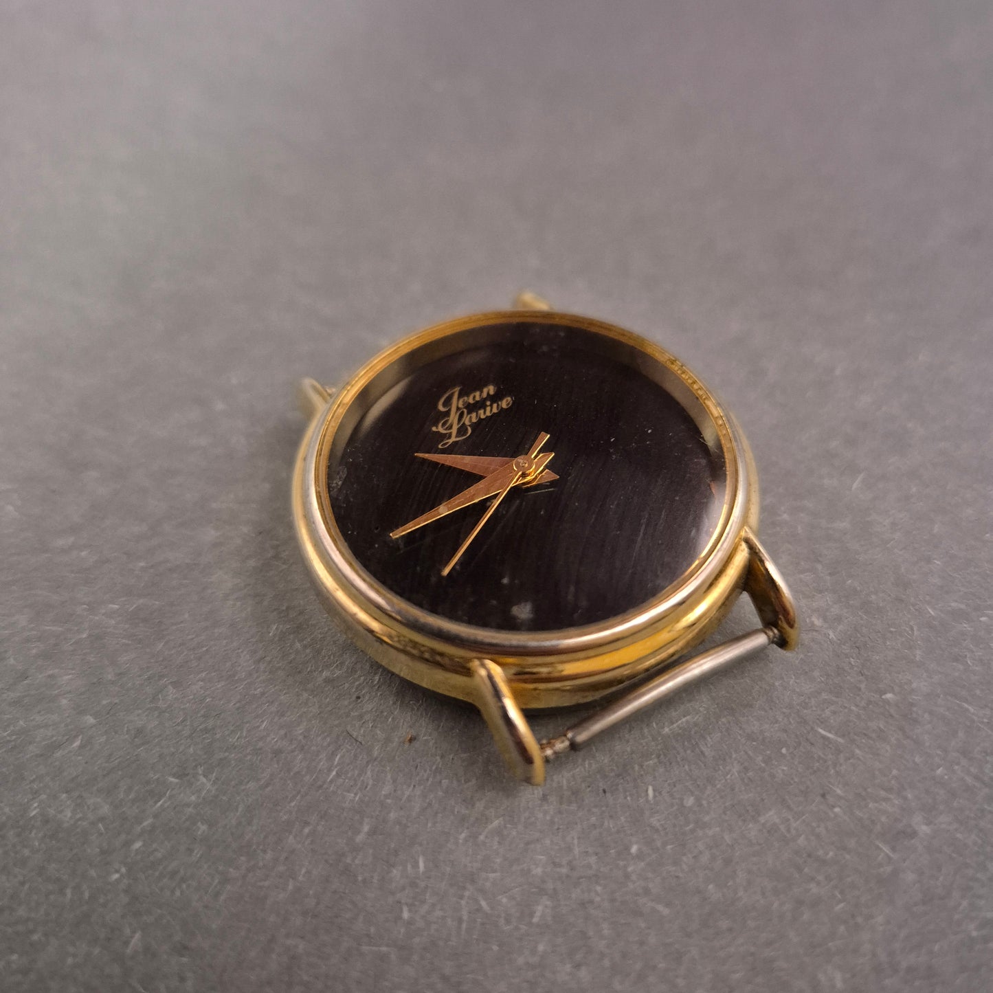 Jean Darive Damen Uhr (Gehäuse) – Schwarz-Gold, ohne Armband